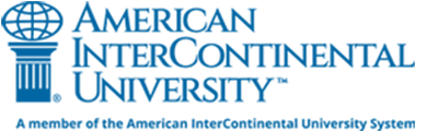 american intercontinental university online, a member of the aiu system school logo